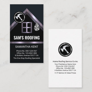 Leaking Silver Home Roof Building Business Card