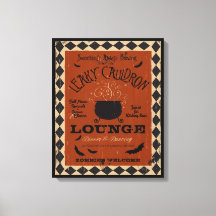 Leaky Cauldron Lounge Mason Halloween Art