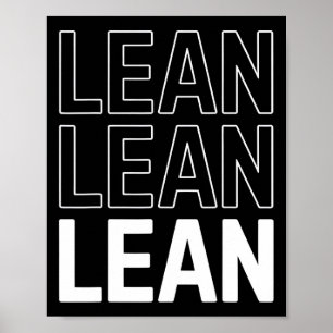 Lean Bodybuilding Workout Motivation Fitness Gym G Poster