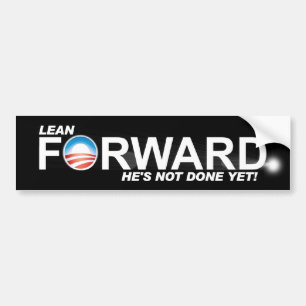Lean Forward - Anti Obama Bumper Sticker