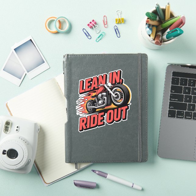 Lean in Ride out, Vintage Biker (iPad Cover)