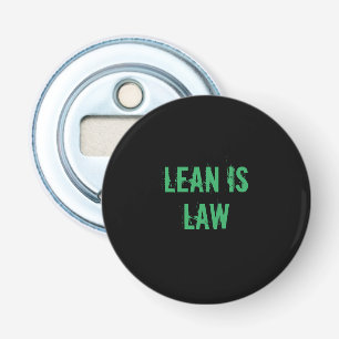 Lean is Law Fitness Personal Trainer Bodybuilding Bottle Opener