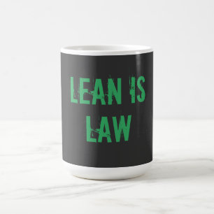 Lean is Law Fitness Personal Trainer Bodybuilding Coffee Mug