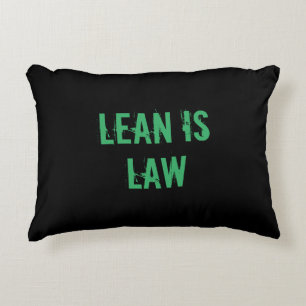 Lean is Law Fitness Personal Trainer Bodybuilding Decorative Cushion