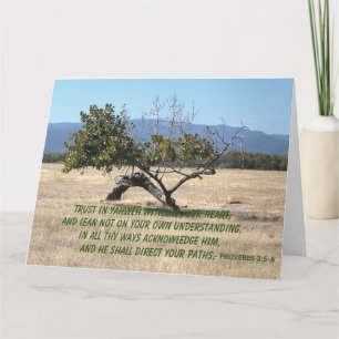 Lean Not on Your Own Understanding Card