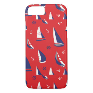 Lean Sailboat Pattern iPhone 8/7 Case