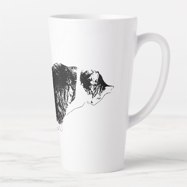 Lean Sip, Artistic Edge Latte Mug (Right)