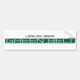 Lean Six Sigma Green Belt Bumper Sticker