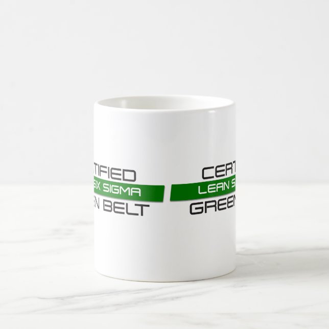 LEAN Six Sigma Green Belt Coffee Mug (Center)