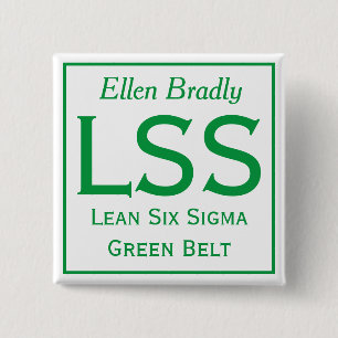 Lean Six Sigma pin with your name