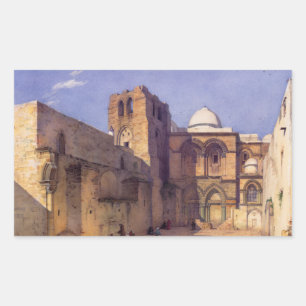 Leander Russ The Church of the Holy Sepulcher Rectangular Sticker