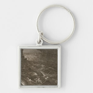 Leander Swims Over the Hellespont to Meet his Mist Key Ring