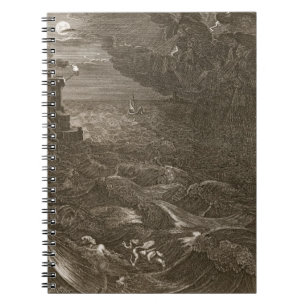 Leander Swims Over the Hellespont to Meet his Mist Notebook