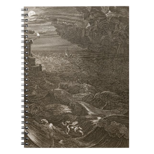 Leander Swims Over the Hellespont to Meet his Mist Notebook (Front)