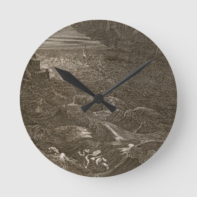 Leander Swims Over the Hellespont to Meet his Mist Round Clock (Front)