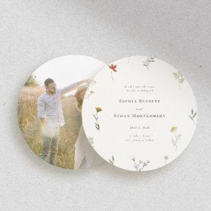 Leander Wildflower Wedding Save The Date