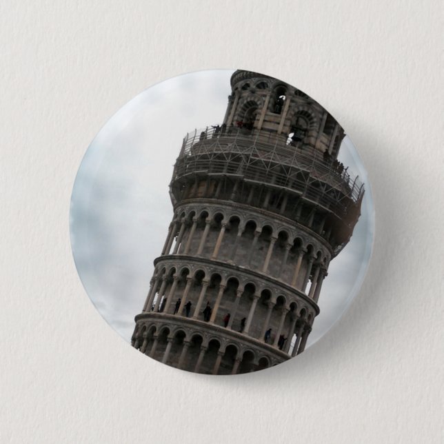 Leaning Tower of Pisa 6 Cm Round Badge (Front)