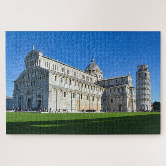Leaning Tower of Pisa and Dome italian attractions Jigsaw Puzzle (Horizontal)