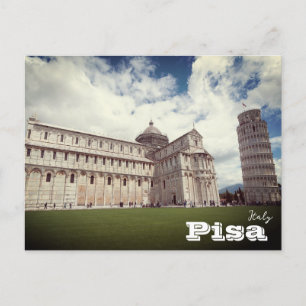 Leaning Tower of Pisa europe travel photography Postcard