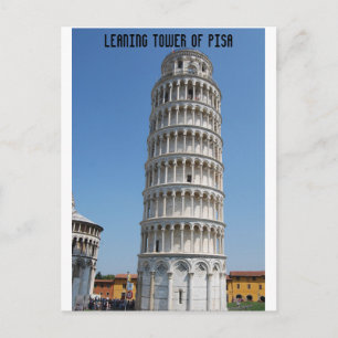 Leaning Tower of Pisa Italy Postcard