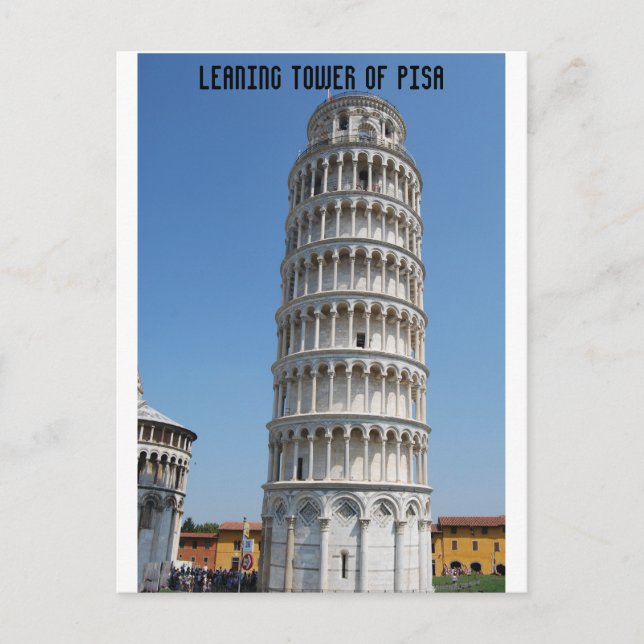 Leaning Tower of Pisa Italy Postcard (Front)