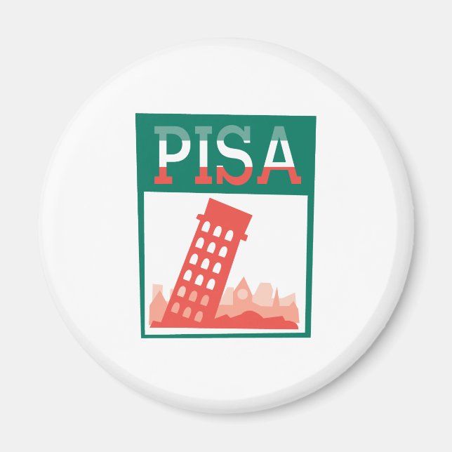 Leaning Tower of Pisa Magnet (Front)