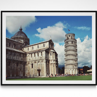 Leaning Tower Of Pisa Photography Poster 