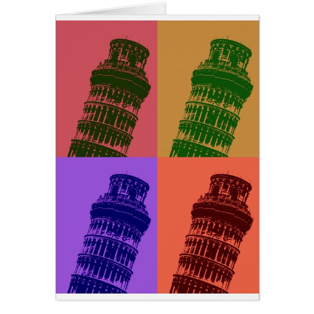 Leaning Tower of Pisa Pop Art (Front)