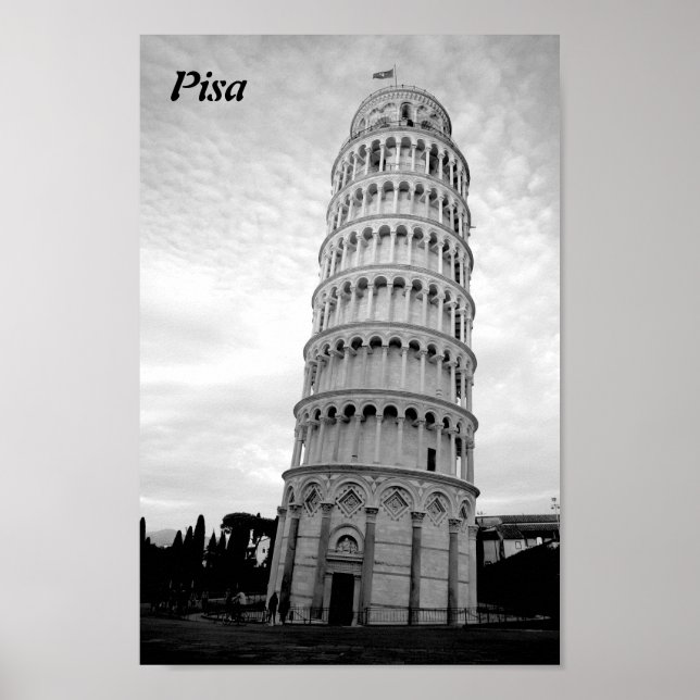 Leaning tower of Pisa Poster (Front)