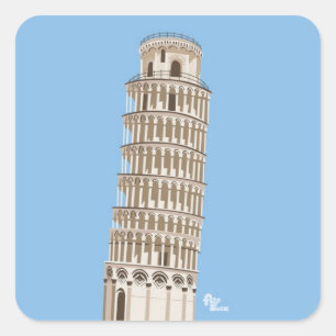 Leaning Tower of Pisa Stickers
