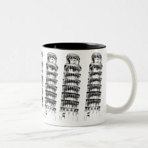 Leaning Tower of Pisa Two-Tone Coffee Mug