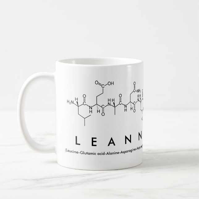 Leann peptide name mug (Left)