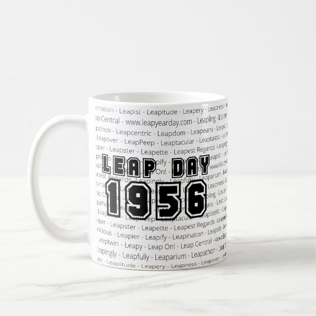 LEAP DAY 1956 COFFEE MUG (Left)
