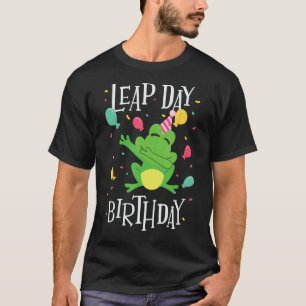 Leap Day Birthday 2024 February 29th Year Dabbing T-Shirt