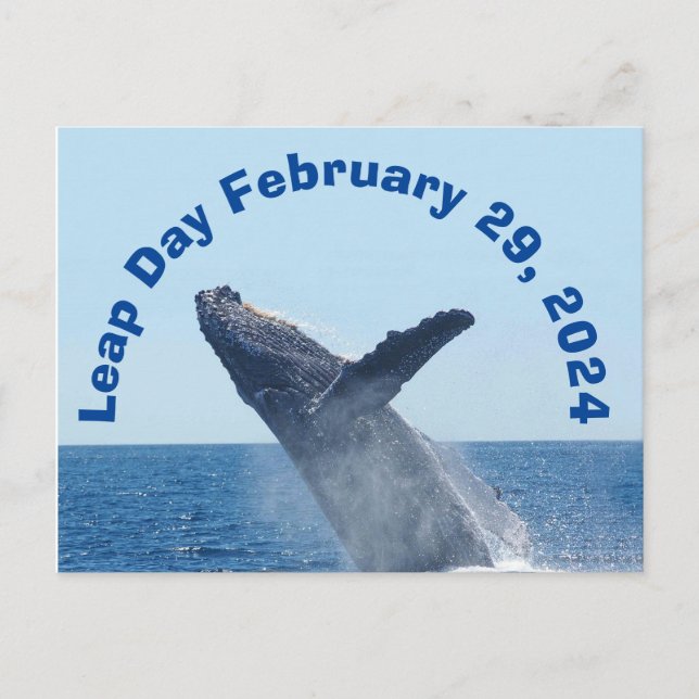Leap Day February 29, 2024 Postcard (Front)