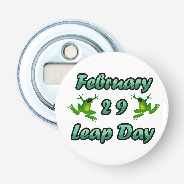 Leap Day February 29 Bottle Opener (Front)