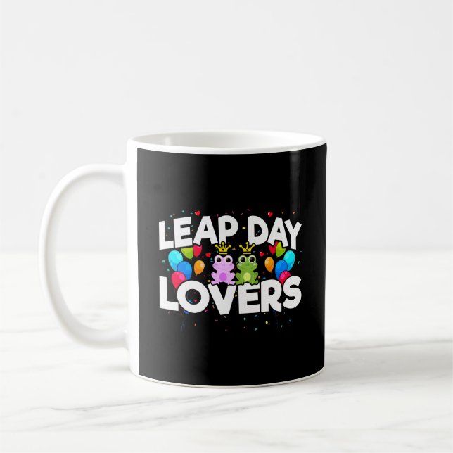 Leap Day Leap Year Wedding Anniversary Coffee Mug (Left)