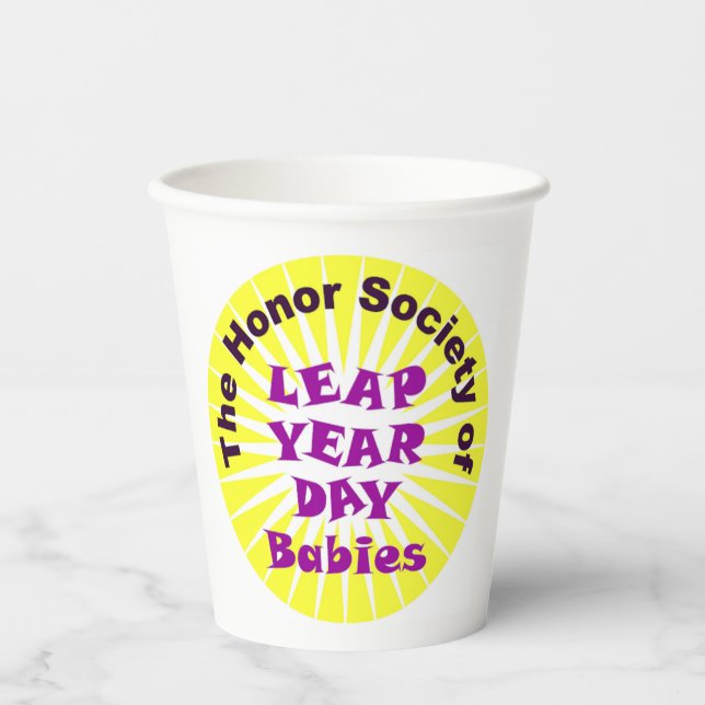 LEAP DAY LOGO PAPER CUPS (Front)
