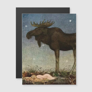 “Leap Finds the Sleeping Princess” by John Bauer Magnetic Invitation