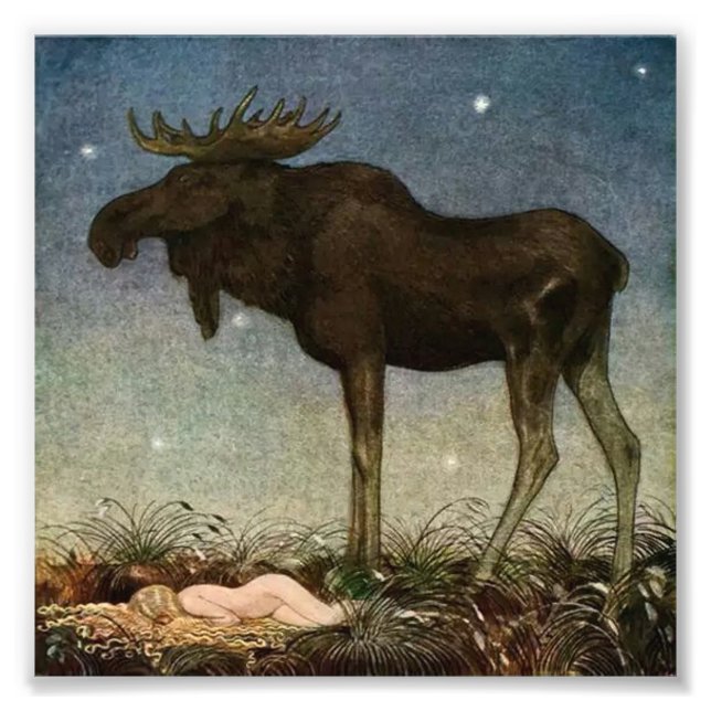 “Leap Finds the Sleeping Princess” by John Bauer Photo Print (Front)