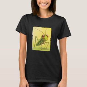 Leap Forward with This Cute Grasshopper Design T-Shirt