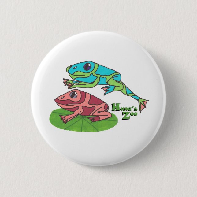 Leap Frog 6 Cm Round Badge (Front)