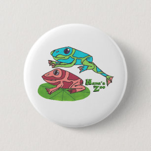 Leap Frog 6 Cm Round Badge