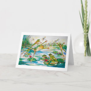 " Leap Frog "  Greeting Card