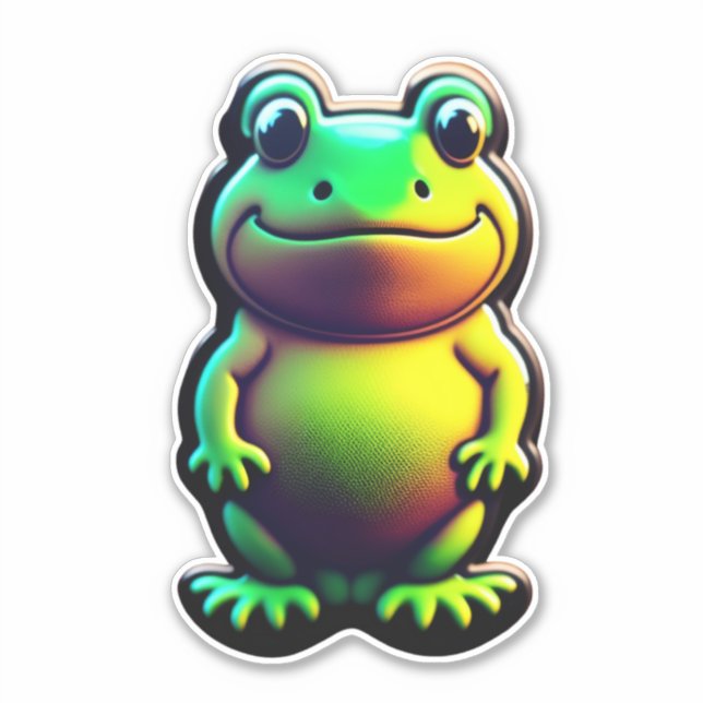 Leap into Creativity with Frog Sticker Packs (Front)