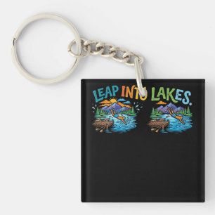 Leap into LakesLeap Key Ring