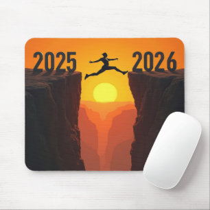 Leap Of Faith 2026 New Year Mouse Pad