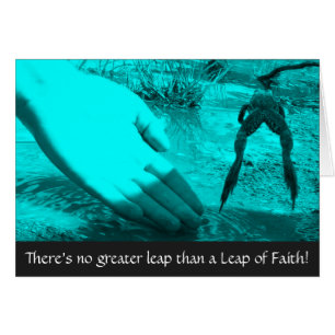 Leap of Faith Encouraging Card