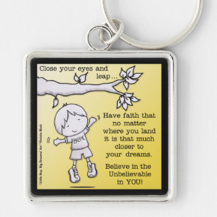 Leap of Faith Key Ring