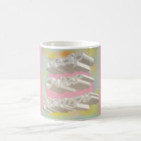 Leap Over Humps art design misty pastels and white